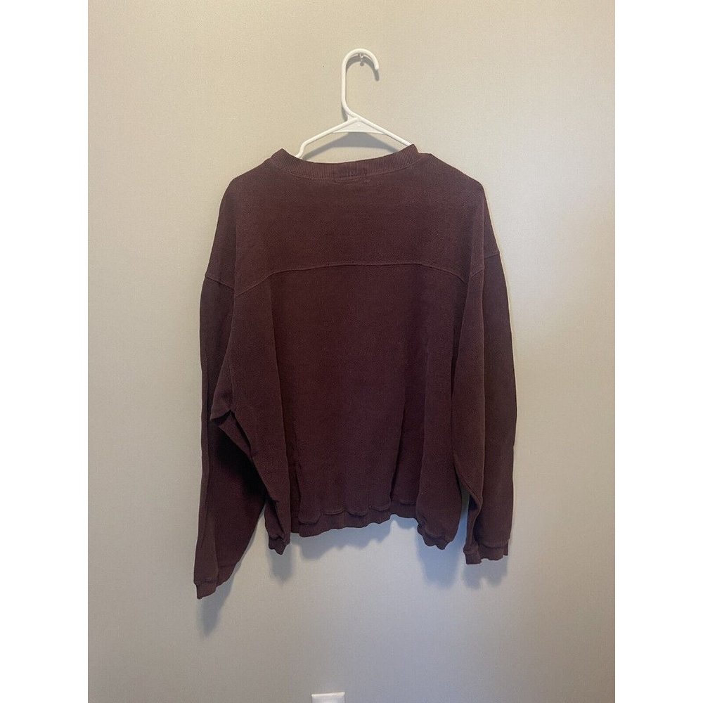 Ashworth Sweatshirt Mens XLarge Brick Red Golf Crew Neck pull over 200$ - Picture 3 of 3